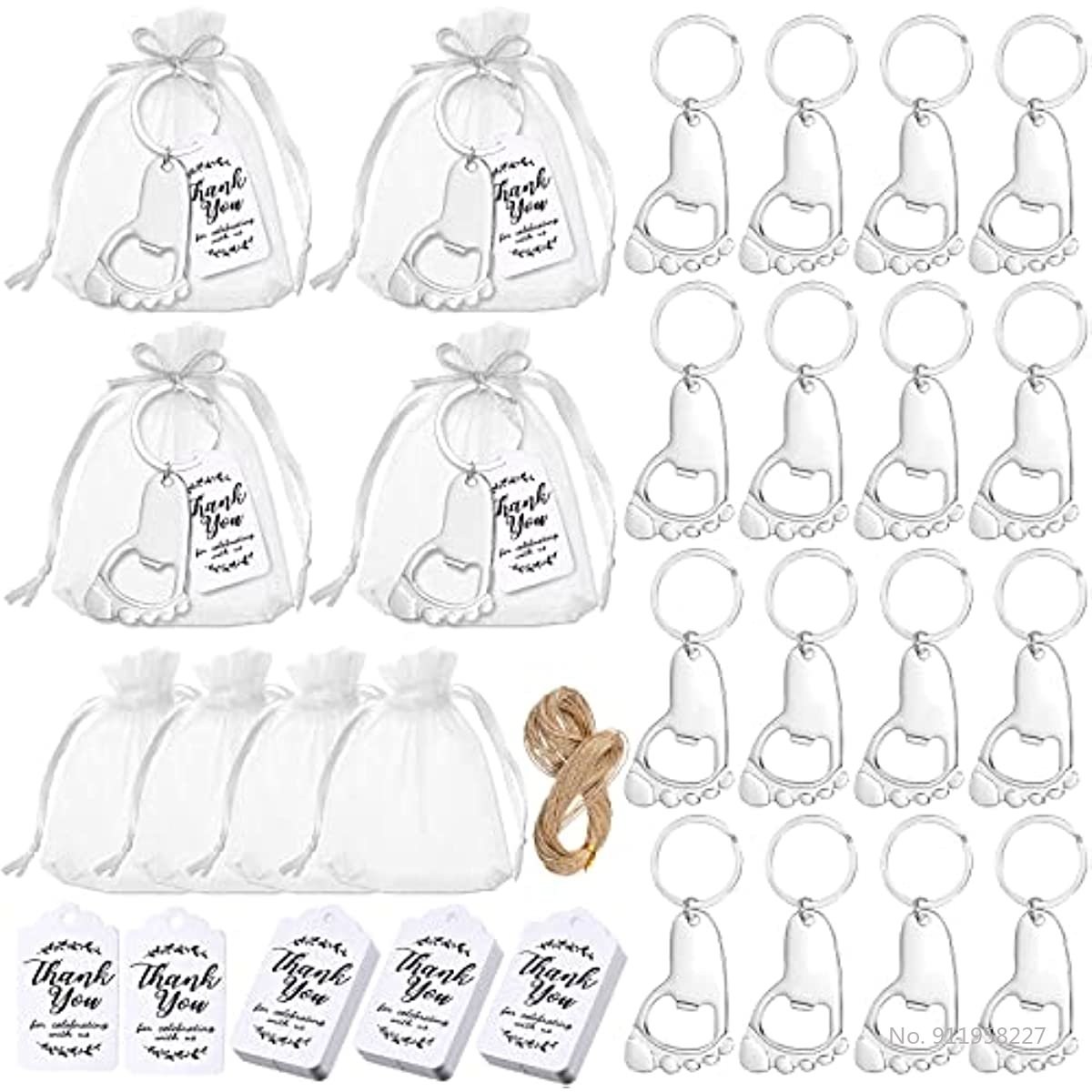 Bộ 50 Móc Khóa Dấu Chân Bé Kèm - đánh giá và giá Zwitsal Baby Products